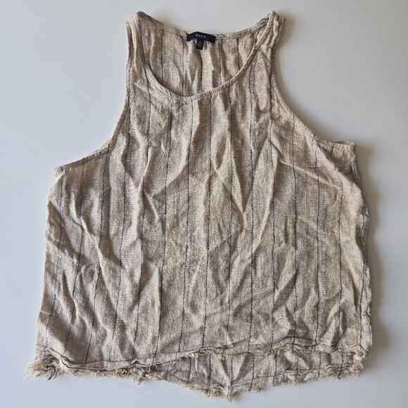 Drew Linen Blend 2-Piece Set: Scoop Neck Crop Top & Wide-Leg Pants - Picture 8 of 14